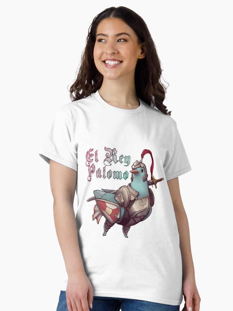 Imagen 2 de 7, Camiseta clásica con la obra El Rey Palomo, diseñada y vendida por FotoLibreStudio.