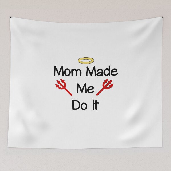 Item preview, Mom Made Me Do It Angel-Devil Light-Color designed and sold by TinyStarAmerica.