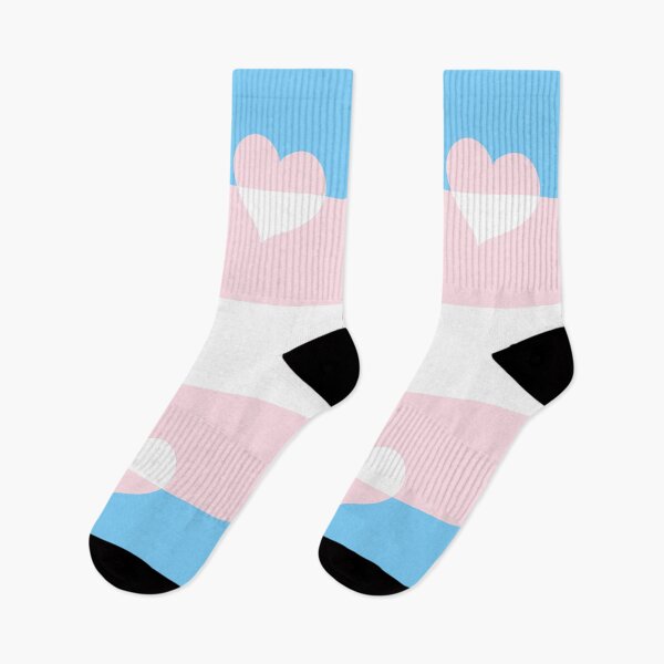 Item preview, LGBTQ Flag with Hearts v2 - Trans designed and sold by Sarinilli.