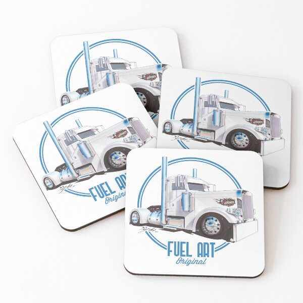 Item preview, White Peterbilt Semi Marker Rendering designed and sold by FuelArtOriginal.