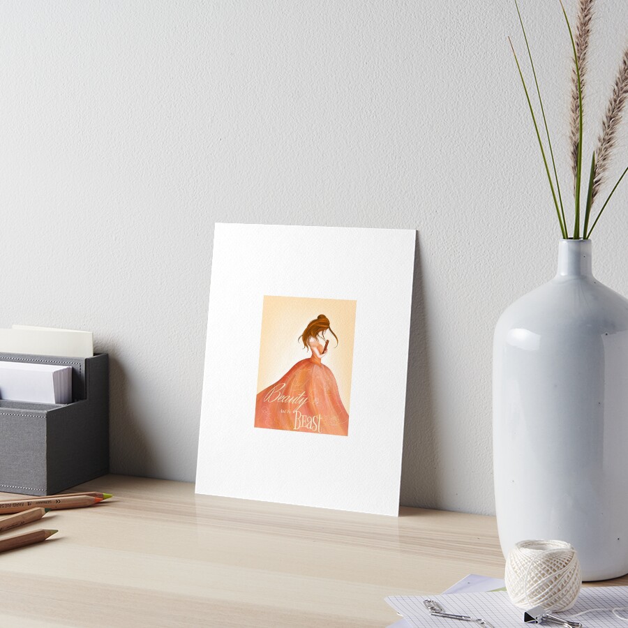 A Beauty Loves Her Books Art Board Print