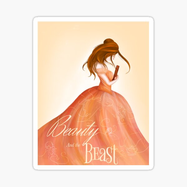A Beauty Loves Her Books Sticker