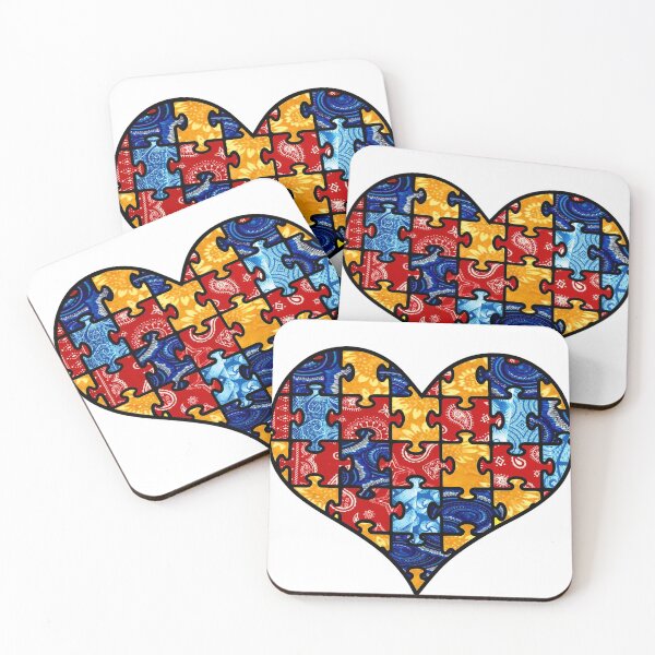 Item preview, Autism Puzzle Heart  designed and sold by artbyomega.