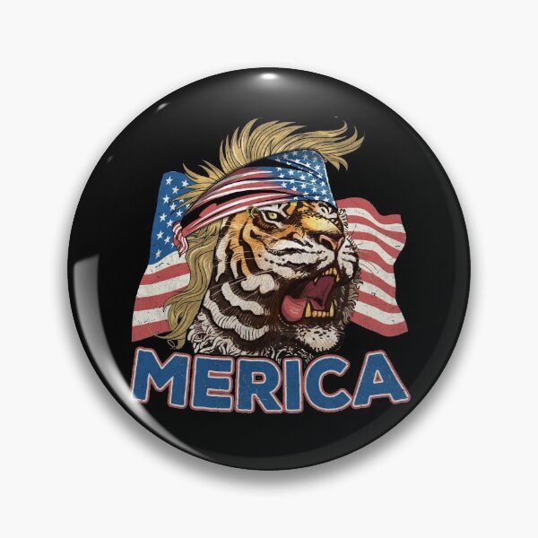 Artikelvorschau, Tiger Mullet Bandana 4. Juli Amerikanische Flagge Merica entworfen und verkauft von MerchK1ng.