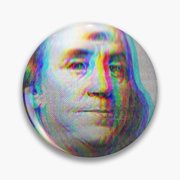 Item preview, Third Eye Glitch Benjamin Franklin designed and sold by Mystikos Art.
