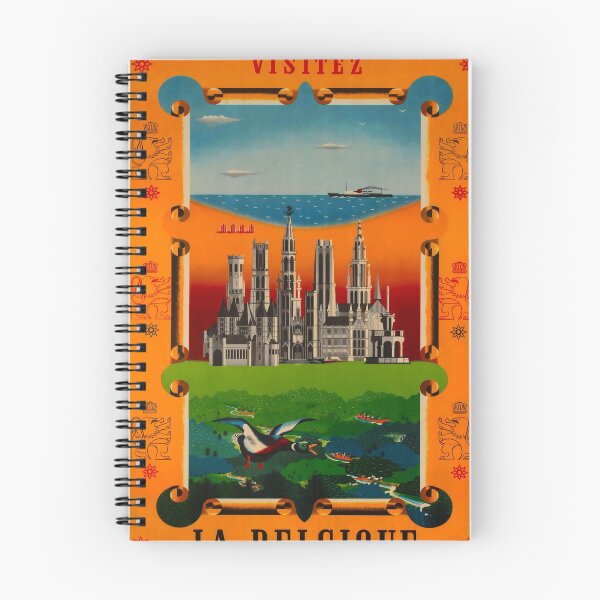 Item preview, Visitez La Belgique vintage travel poster designed and sold by stickart-marek.