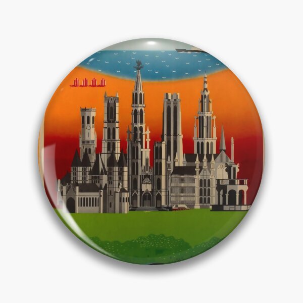 Item preview, Visitez La Belgique vintage travel poster designed and sold by stickart-marek.
