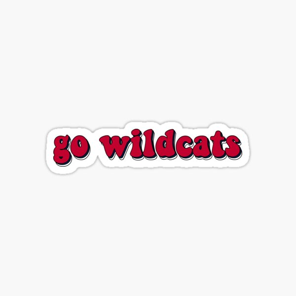 Red Triple Wildcats Sticker