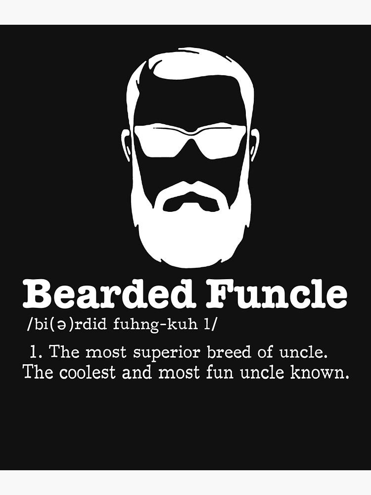 bearded funcle t shirt