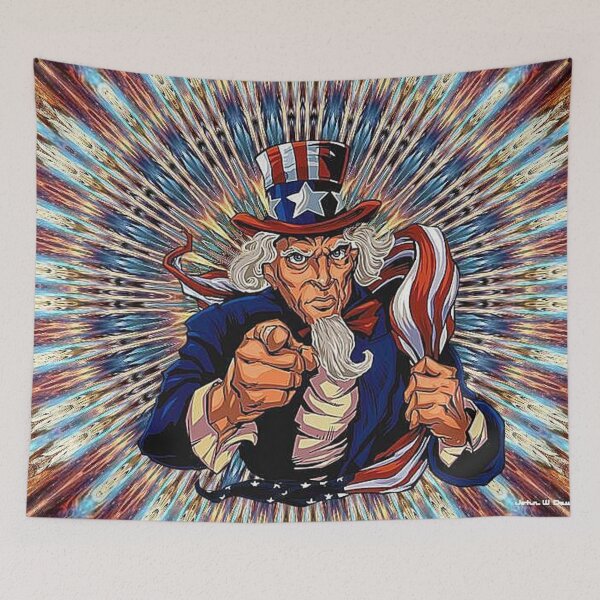 Item preview, Uncle Sam Multicolor Geometry Pattern designed and sold by starcraft542.
