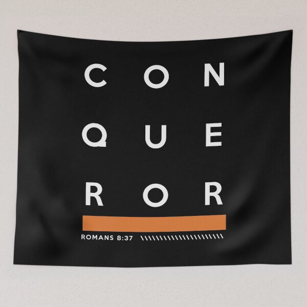 Item preview, Bible Verse CONQUEROR  designed and sold by KA DESIGNS.