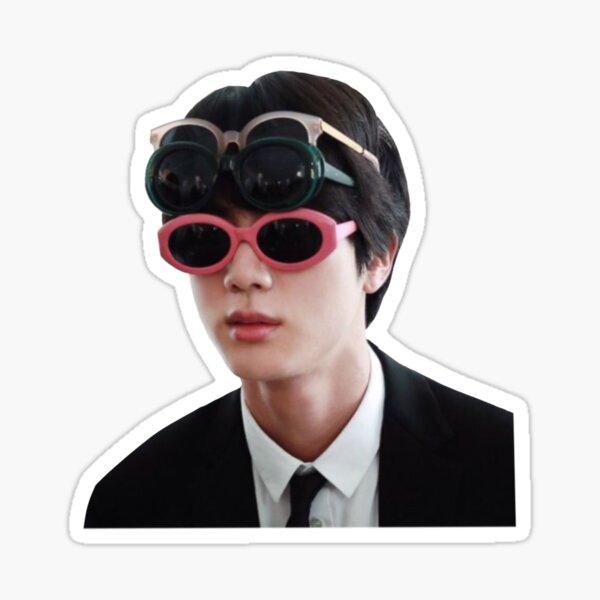 jin x3 glasses Sticker