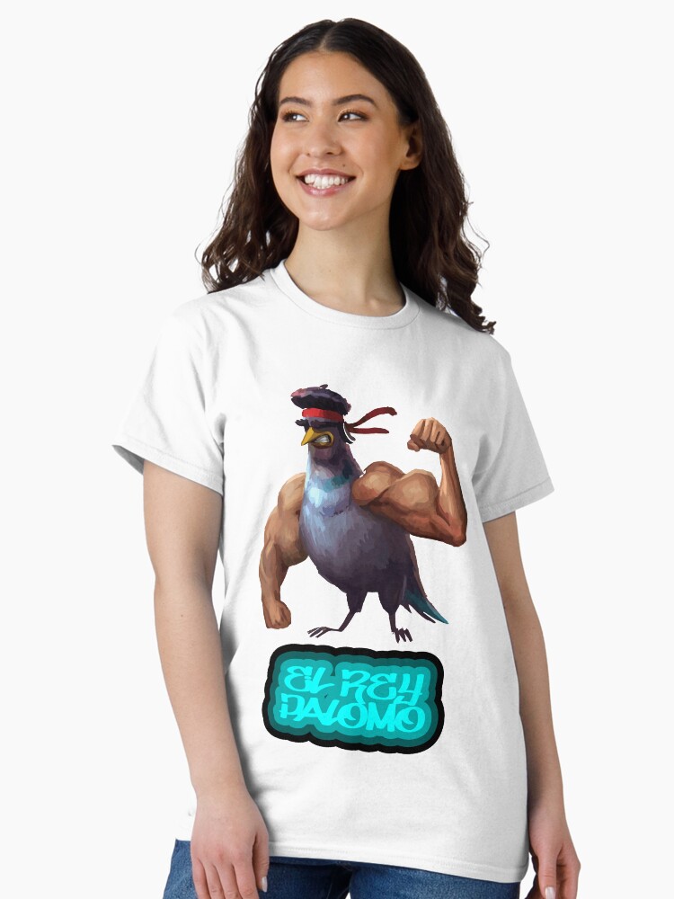 Imagen 1 de 7, Camiseta clásica con la obra El Rey Palomo, diseñada y vendida por FotoLibreStudio.