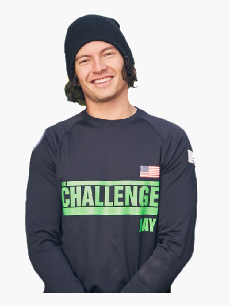 "Jay Starrett The Challenge Sticker " Sticker for Sale by gabiyoung02