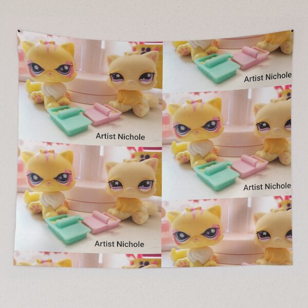 Item preview, 2 kitties enjoying a snack! designed and sold by ArtistNichole.