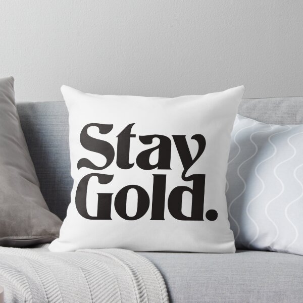 Item preview, Stay Gold Funky Typography Logo (Black) designed and sold by 80sKidd.