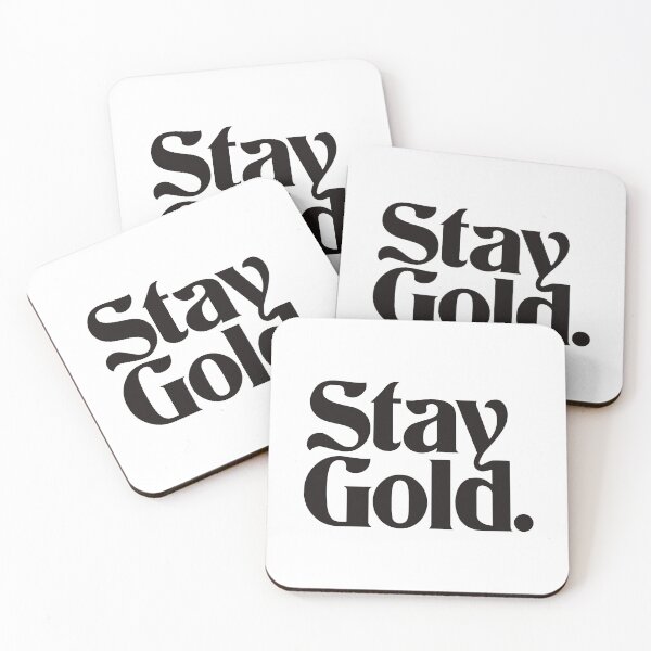 Item preview, Stay Gold Funky Typography Logo (Black) designed and sold by 80sKidd.