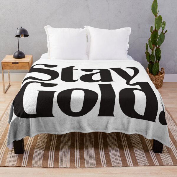 Item preview, Stay Gold Funky Typography Logo (Black) designed and sold by 80sKidd.