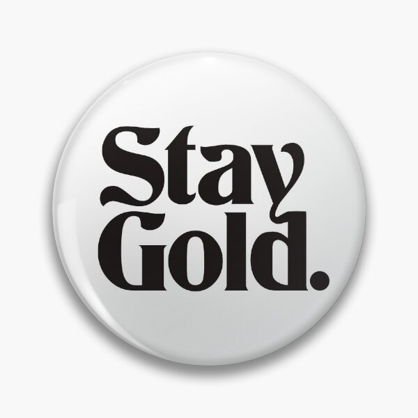 Item preview, Stay Gold Funky Typography Logo (Black) designed and sold by 80sKidd.