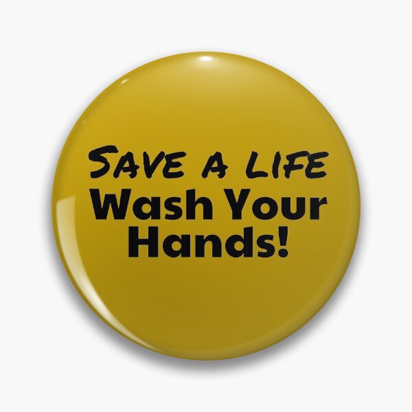 Item preview, Save a Life - Wash Hands (Black & Gold) designed and sold by MoneekDesigns.