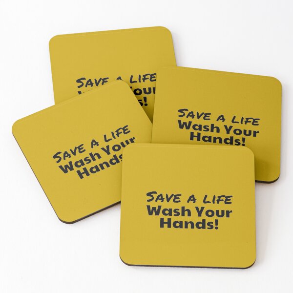 Item preview, Save a Life - Wash Hands (Black & Gold) designed and sold by MoneekDesigns.