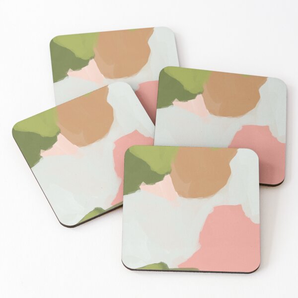 Item preview, Pink Green and Tan Abstract designed and sold by 12Stones.