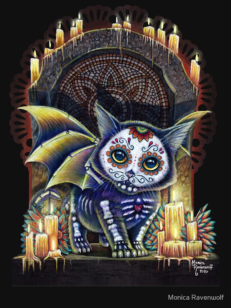 Thumbnail 5 of 5, Zipped Hoodie, Kitty of the Dead designed and sold by MoniWolf.