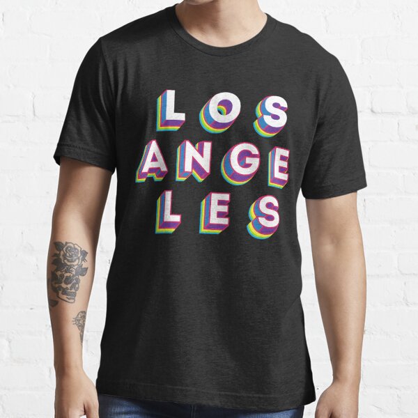 Los Angeles Letters Mens Graphic Shirt, California Baseball T-Shirt, S-3XL  