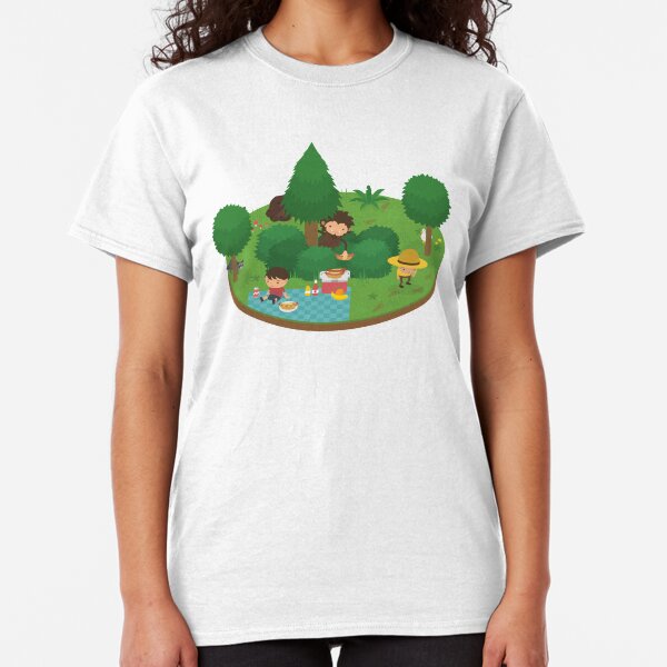 Sneaky Sasquatch Floating Picnic Classic T-Shirt