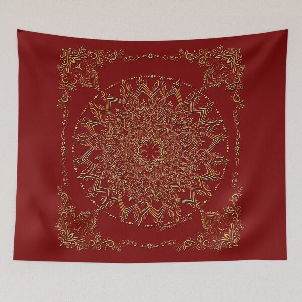 Item preview, Dreamie's Mandala in Red designed and sold by dreamie09.