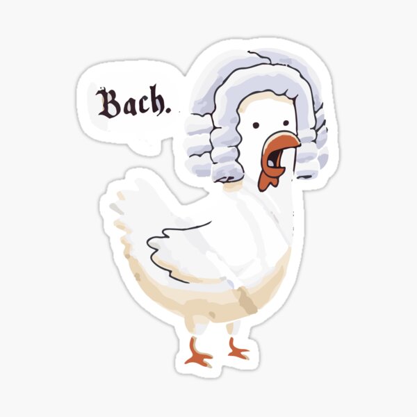 Bach Funny Graphic Slim Fit T Shirt Sticker