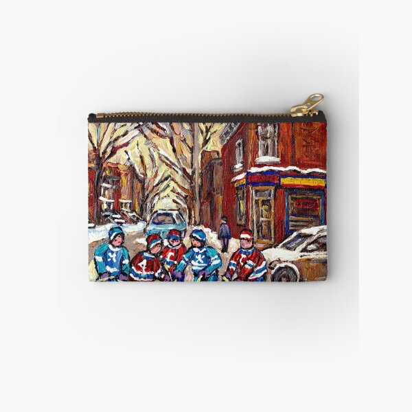 Item preview, HOCKEY PAINTINGS OF POINTE ST.CHARLES MONTREAL CITY WINTER SCENES designed and sold by Carole  Spandau.