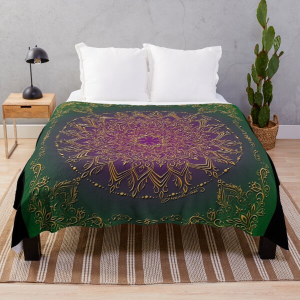 Item preview, Dreamie's Mandala in Peacock Green designed and sold by dreamie09.