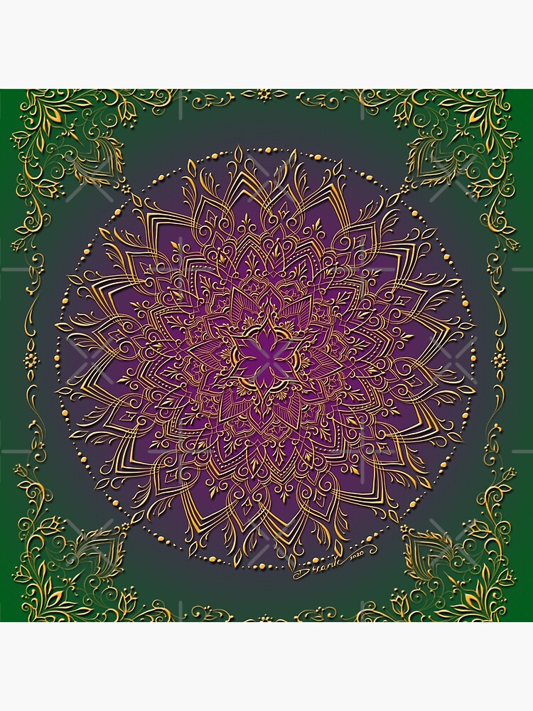 Dreamie's Mandala in Peacock Green by dreamie09