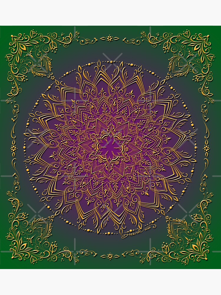Dreamie's Mandala in Peacock Green by dreamie09