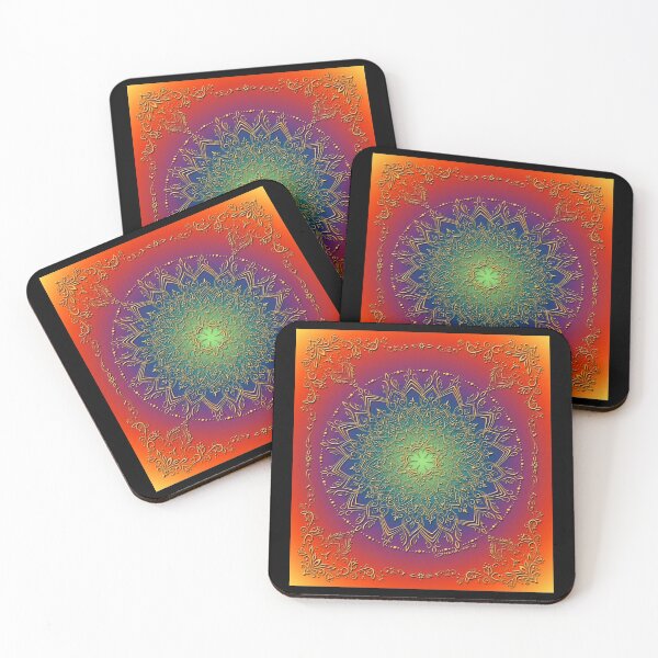 Item preview, Dreamie's Mandala in Psychedelic Rainbow designed and sold by dreamie09.