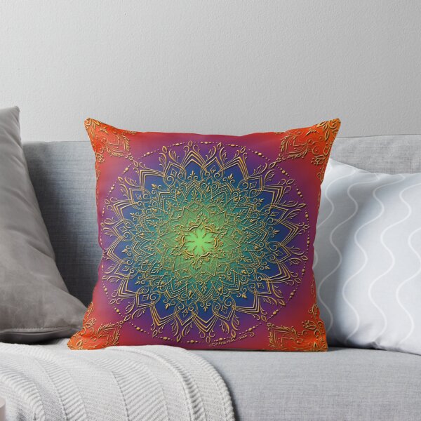 Artikelvorschau, Dreamies Mandala im psychedelischen Regenbogen entworfen und verkauft von dreamie09.