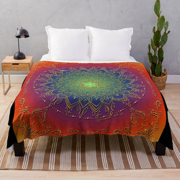 Item preview, Dreamie's Mandala in Psychedelic Rainbow designed and sold by dreamie09.