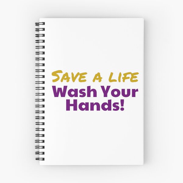 Item preview, Save a Life - Wash Hands Purple and Gold Vertical  designed and sold by MoneekDesigns.