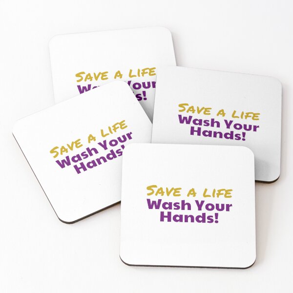 Item preview, Save a Life - Wash Hands Purple and Gold Vertical  designed and sold by MoneekDesigns.