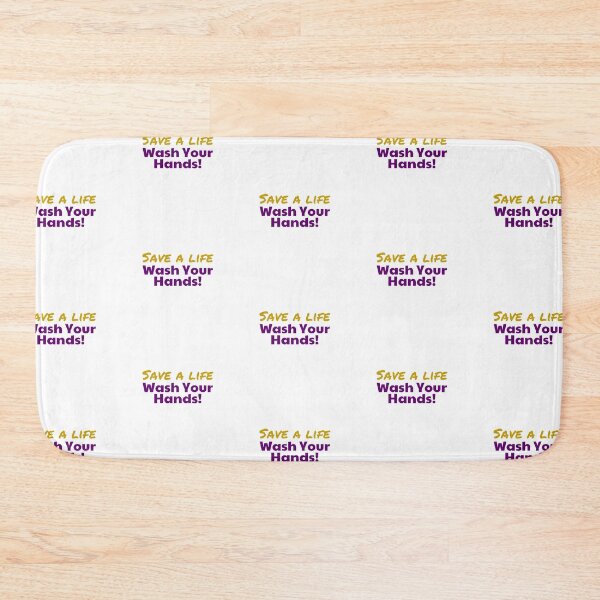 Item preview, Save a Life - Wash Hands Purple and Gold Vertical  designed and sold by MoneekDesigns.