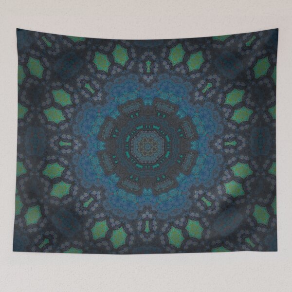Item preview, Kaleidoscope flutters blues turquoise  designed and sold by Didi La Baÿsse.