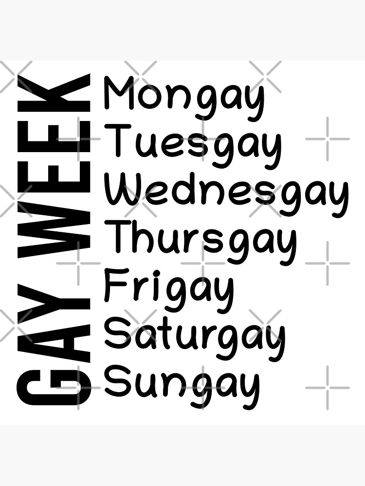 GAY WEEK "Gay Days" (black letters) by Gay-Pride-Depot