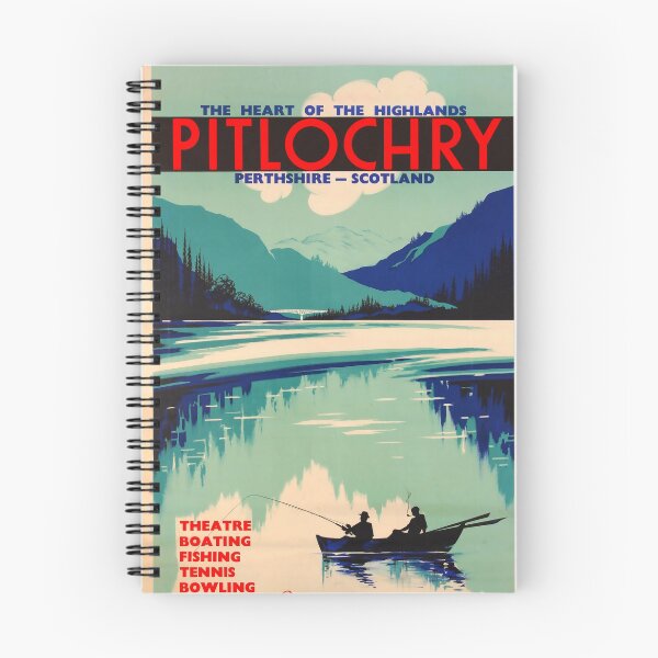 Item preview, Pitlochry vintage travel poster designed and sold by stickart-marek.