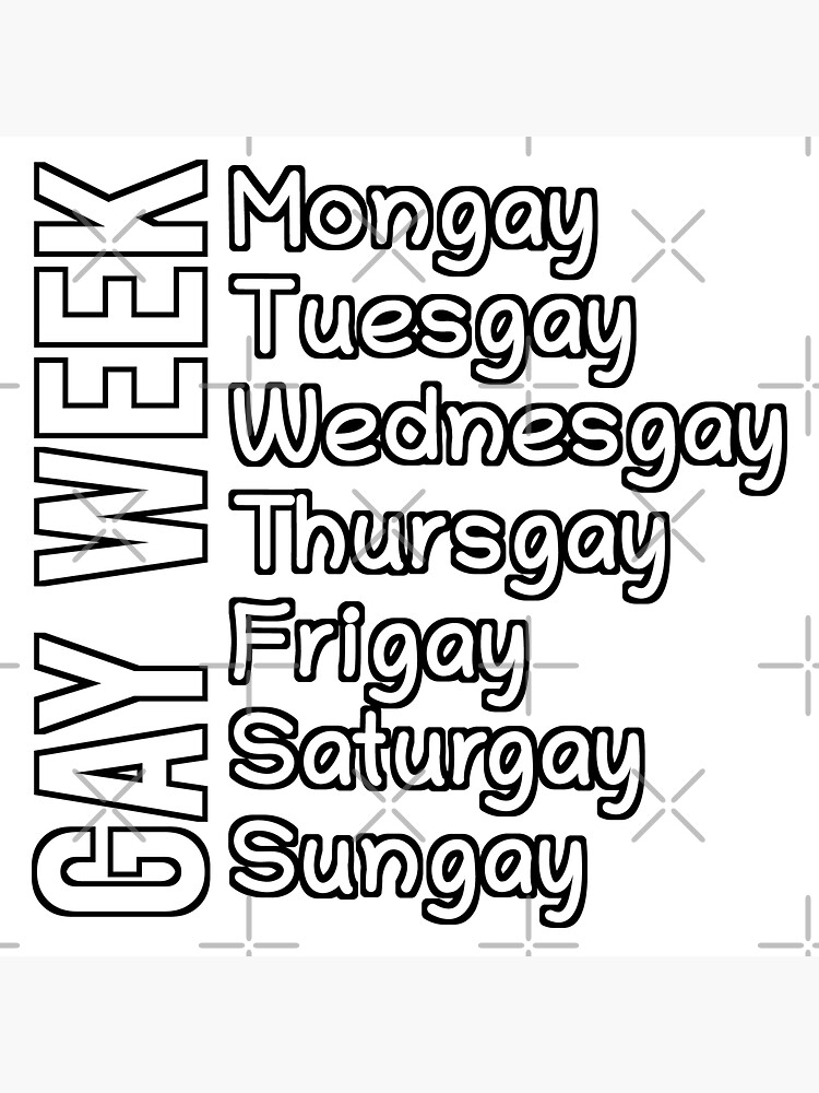 GAY WEEK "Gay Days" (stroke white letters) by Gay-Pride-Depot