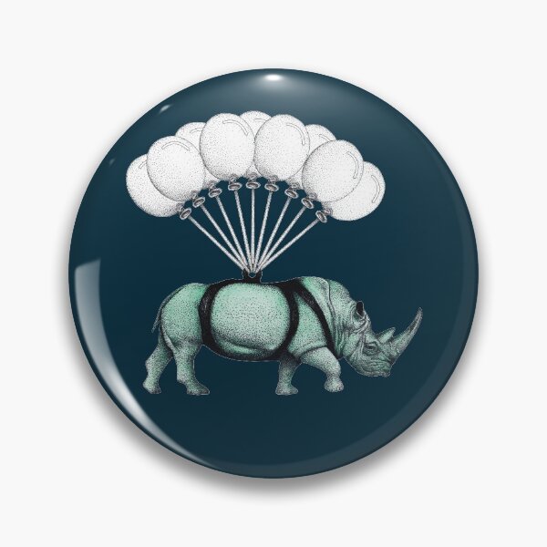 Item preview, The Rhino and The Balloons designed and sold by Flower Magic .