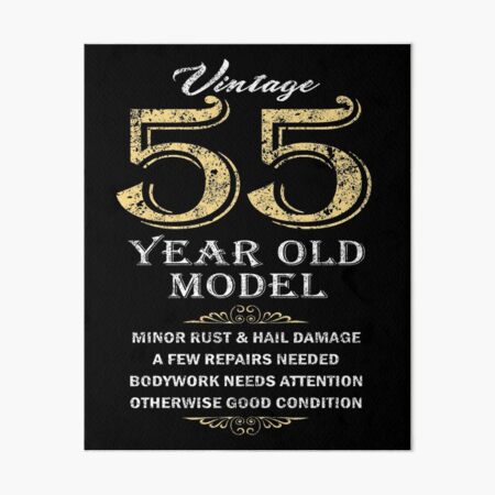 Item preview, 55th Birthday - Funny gift idea designed and sold by HobzyMerch.