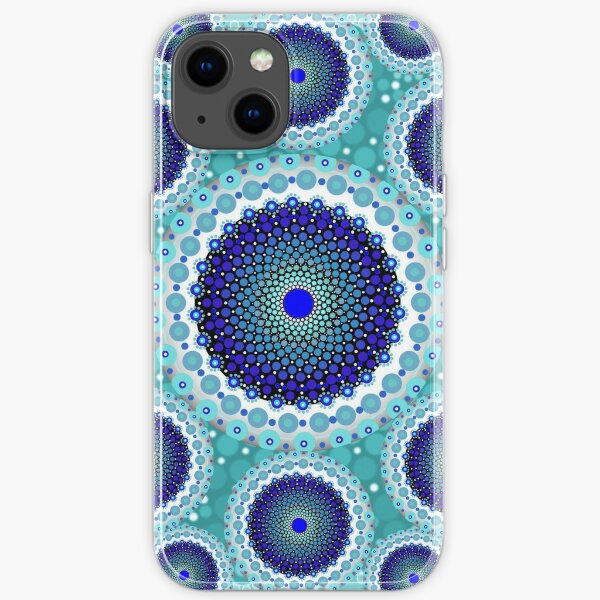 Aboriginal dots painting art  iPhone Soft Case