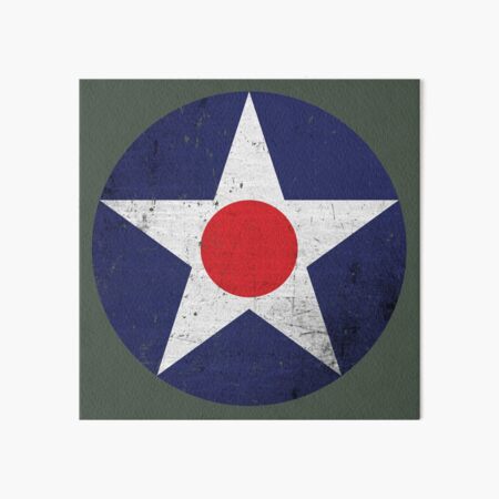 Vintage USAAC Roundel 1919-1941 distressed Art Board Print