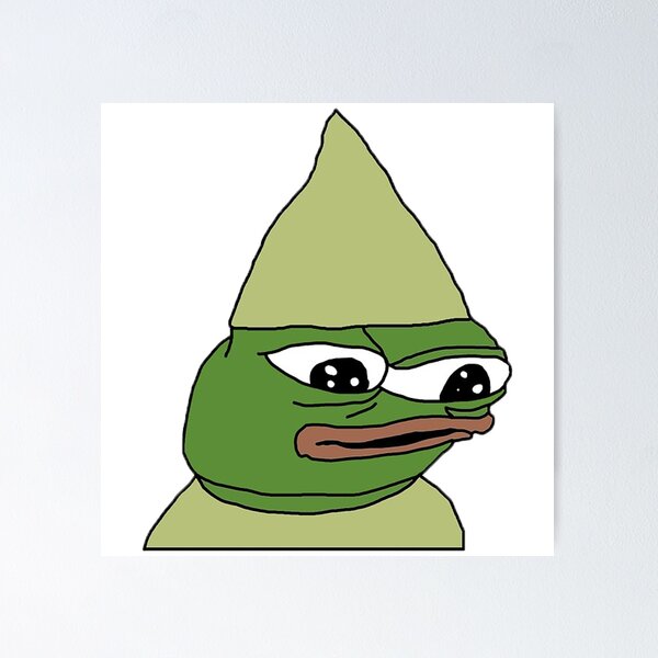 Pepega Funny Stream Emote' Poster, picture, metal print, paint by Husti